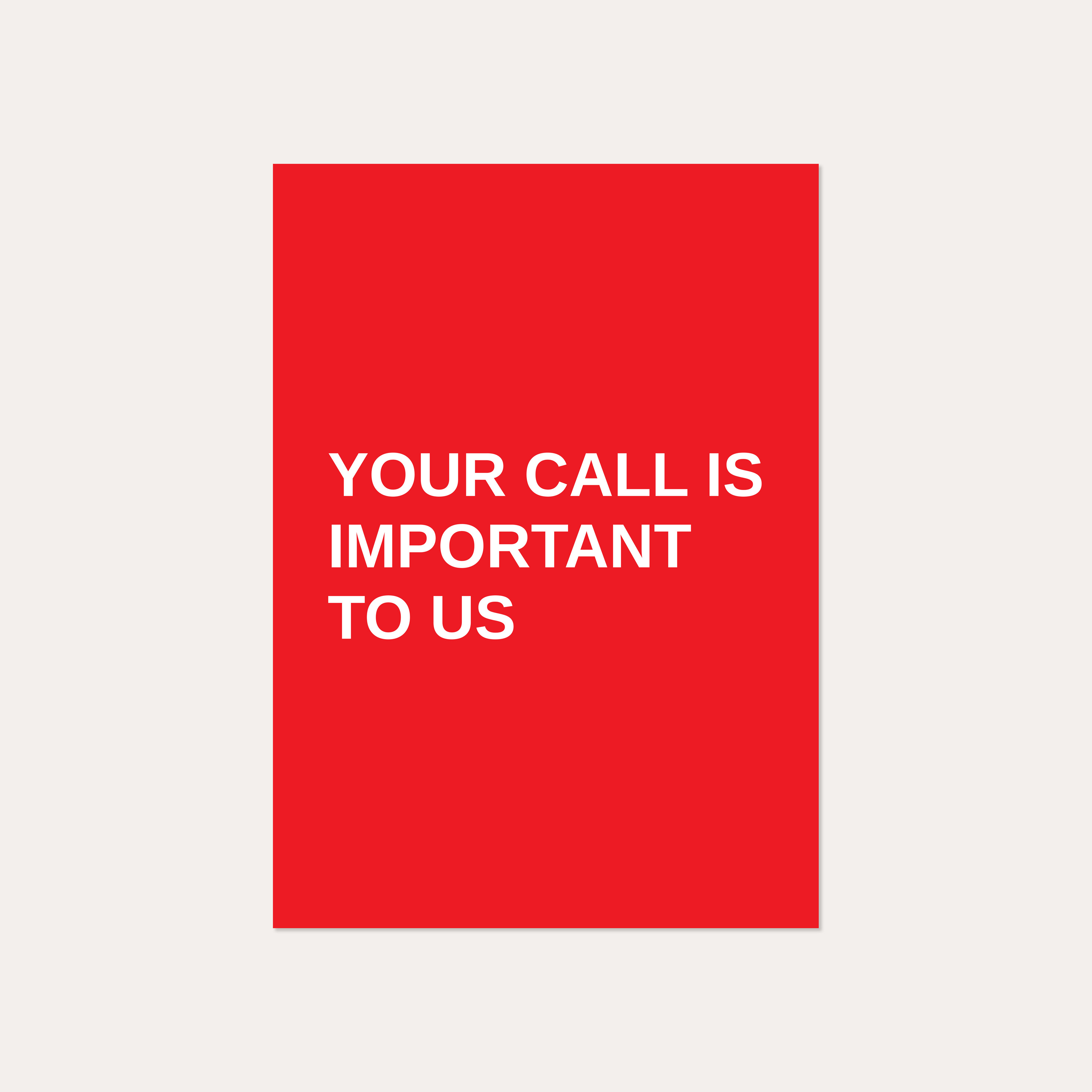 Your Call Is Important to Us – Service Level, Johnny Ramstedt