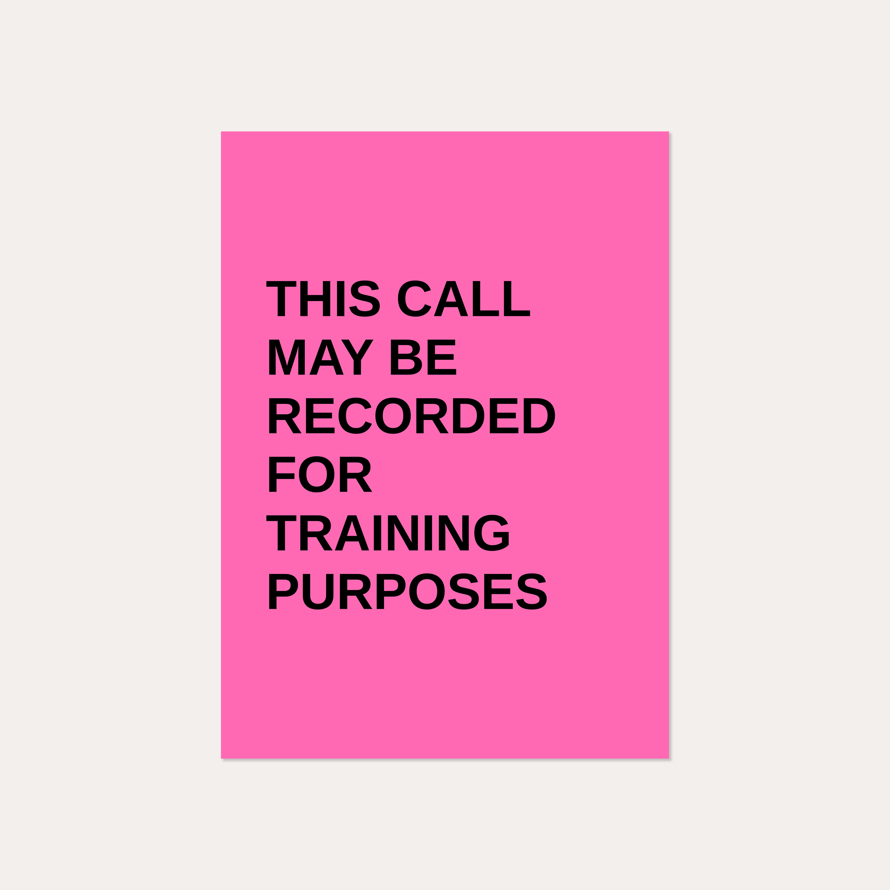 This Call May Be Recorded for Training Purposes – Service Level, Johnny Ramstedt