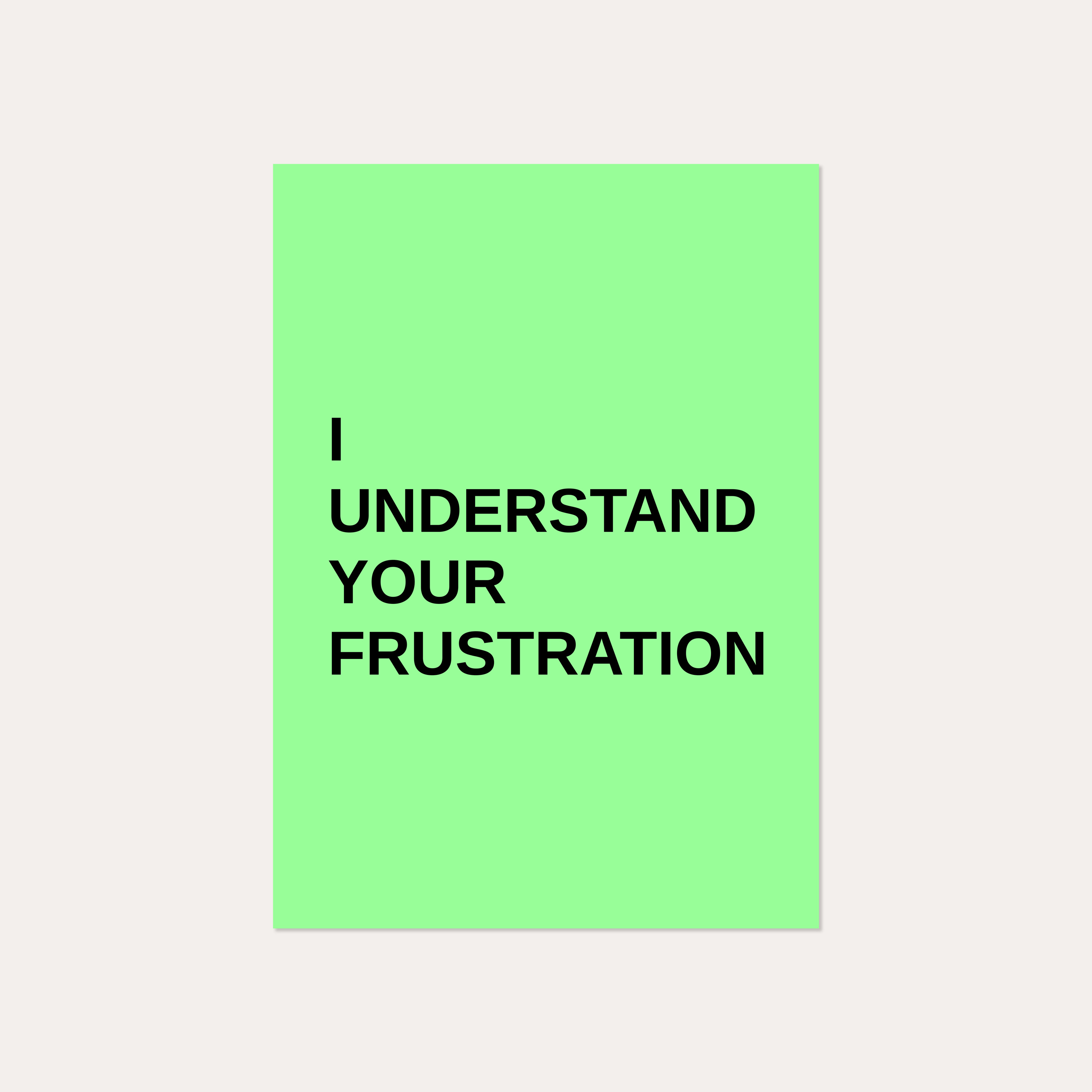 I Understand Your Frustration – Service Level, Johnny Ramstedt
