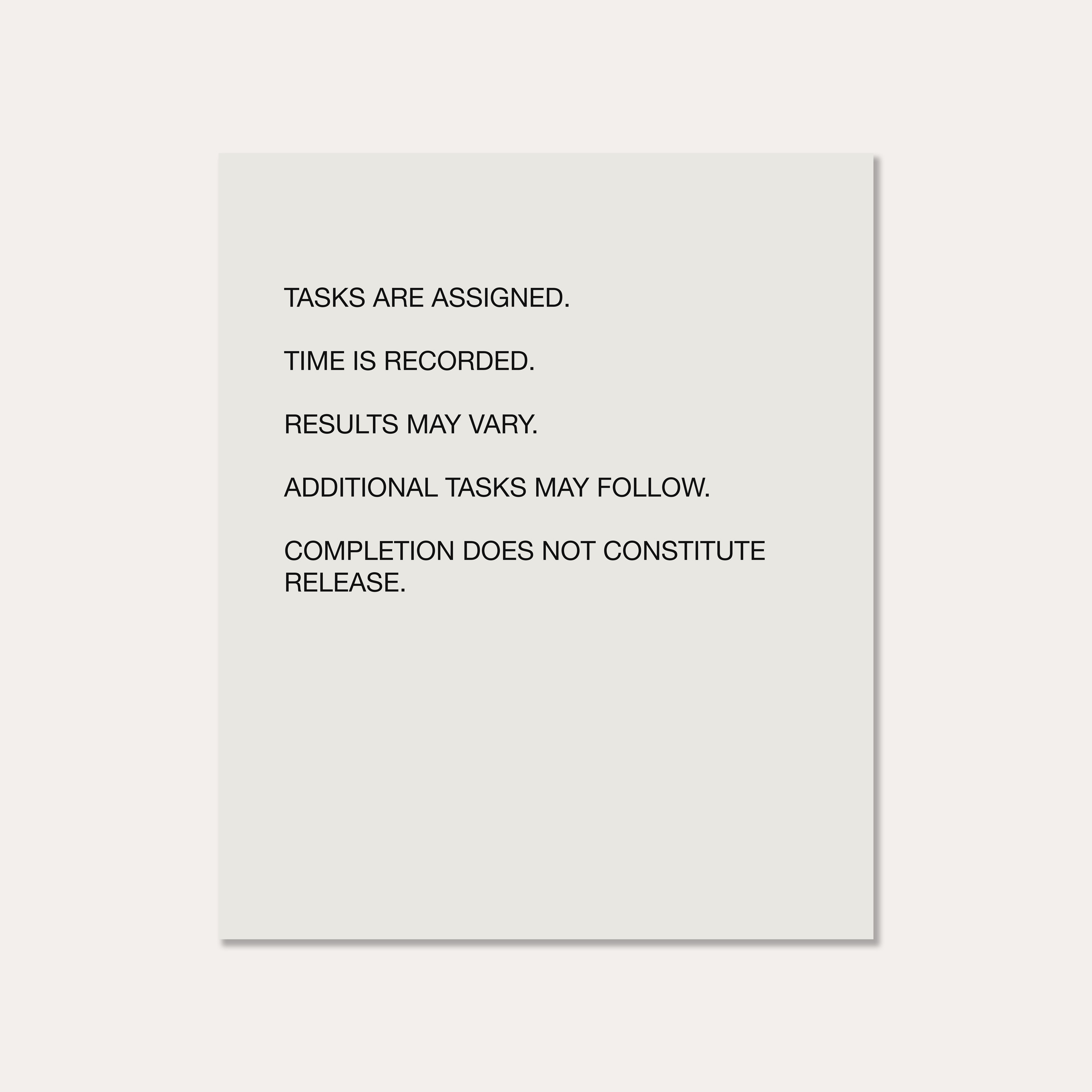 Work – General Conditions, Johnny Ramstedt